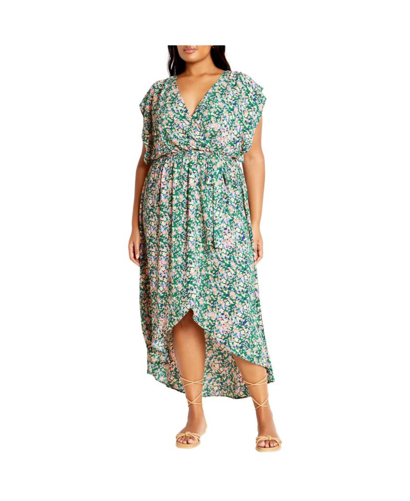 Women's Ditsy Wrap Dress