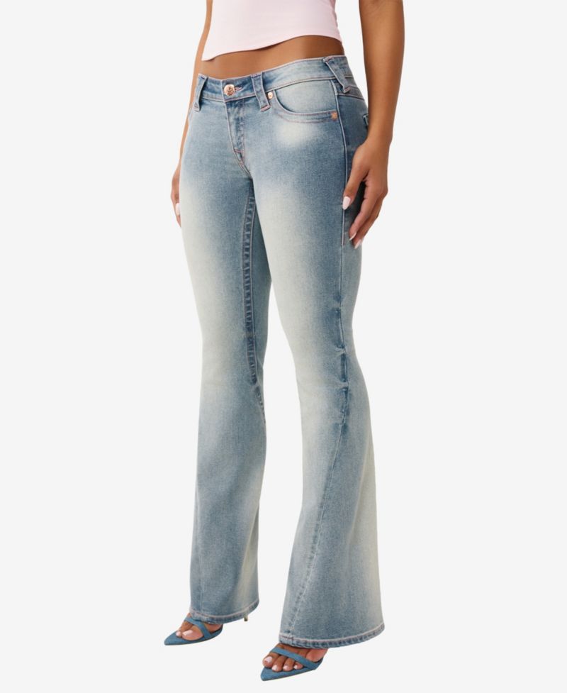 Women's Joey Low-Rise Flare Flap Jeans