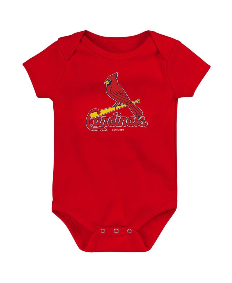 Newborn and Infant Boys and Girls Red St. Louis Cardinals Primary Team Logo Bodysuit