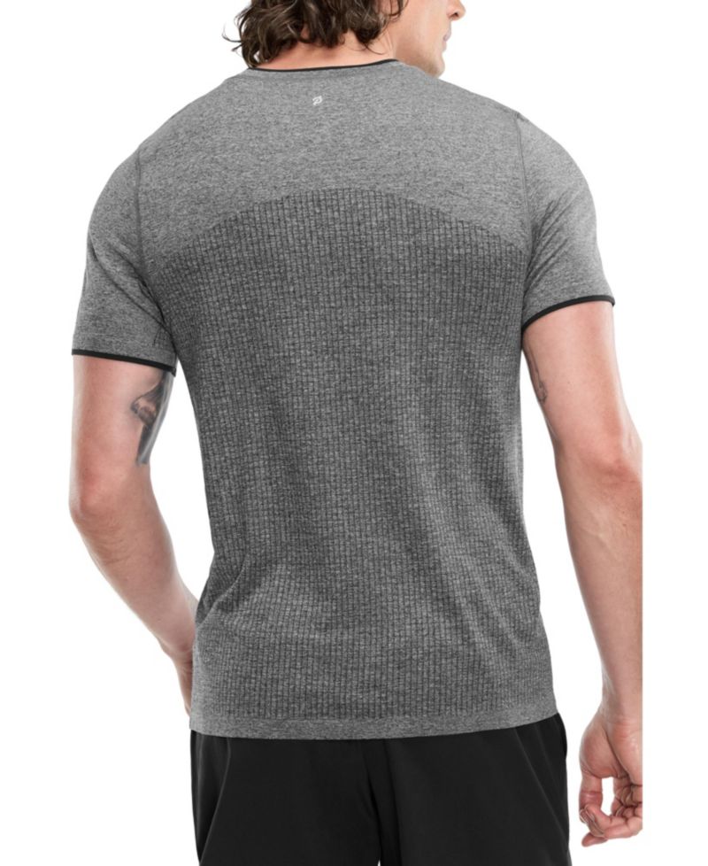 Men's Seamless Melange Short Sleeve