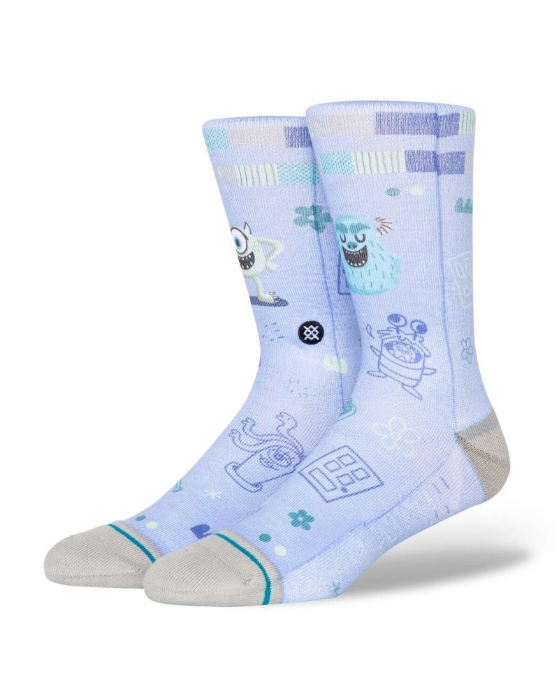 Men's and Women's Monsters, Inc. FreshTek Crew Socks