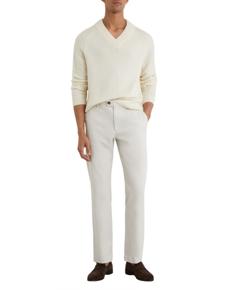 Men's Dobby Cotton pique Chino Pants