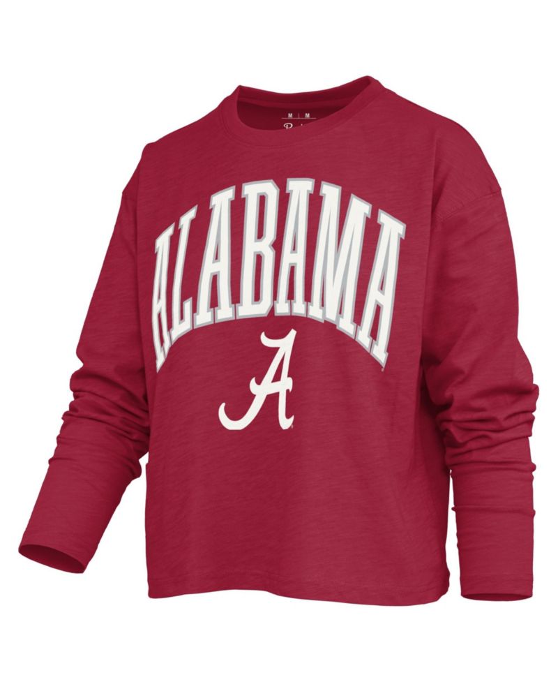 Women's Alabama Crimson Tide Motley Long Sleeve Boxy-Fit T-Shirt