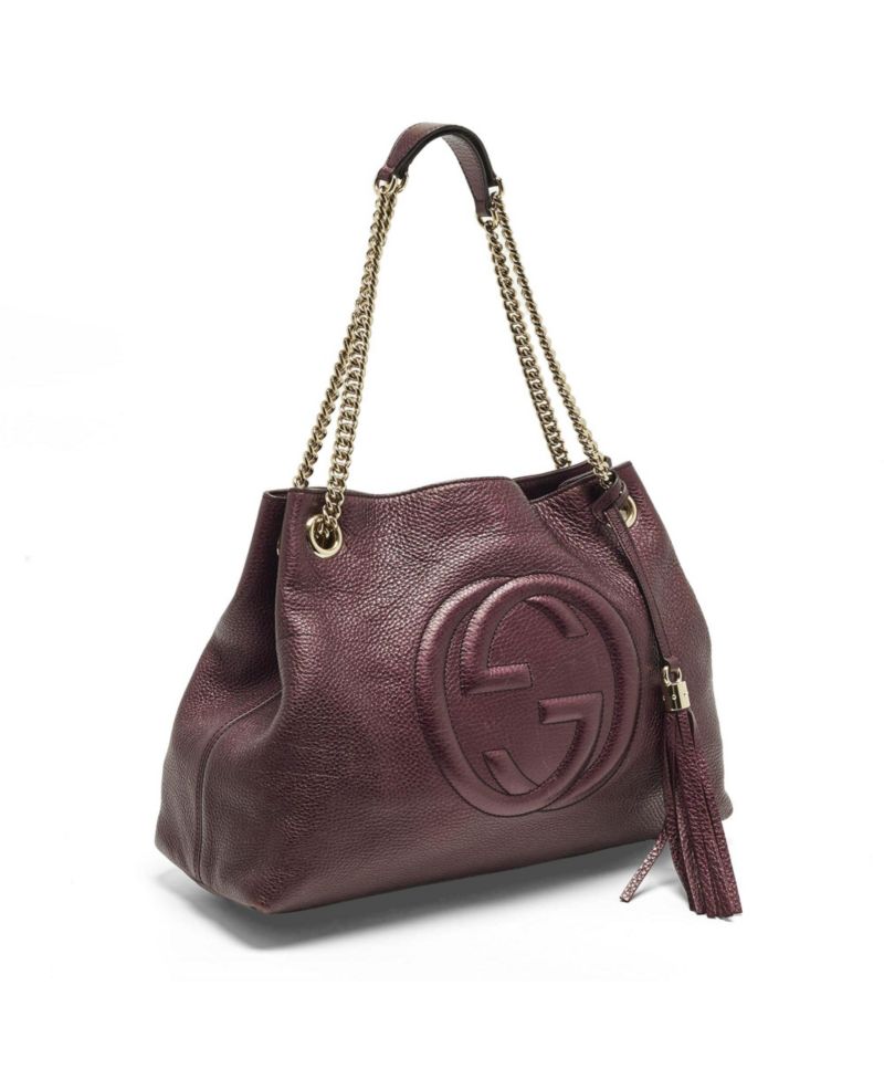 Bamboo Shopper Leather Tote