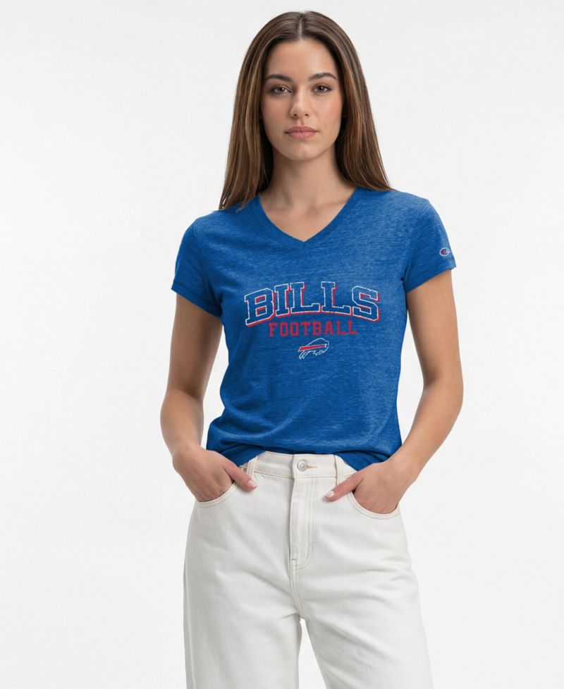 Women's Royal Buffalo Bills Triumph Tri-Blend V-Neck T-Shirt