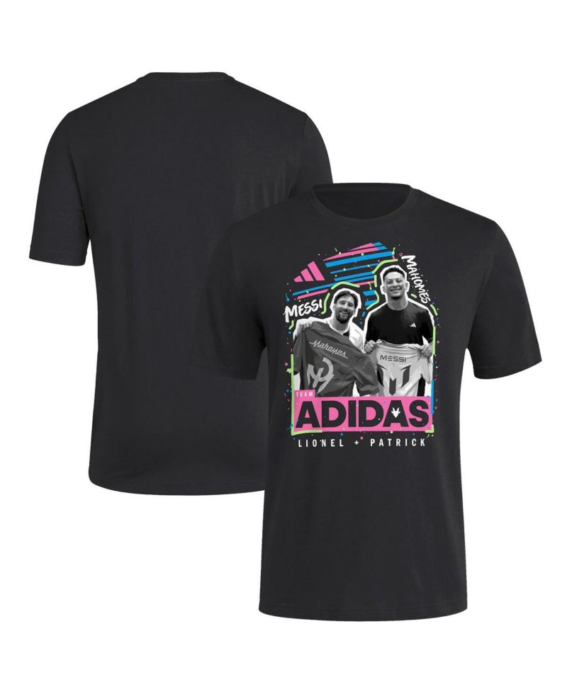 Men's Lionel Messi x Patrick Mahomes Black adidas Sport Jersey Swap T-Shirt