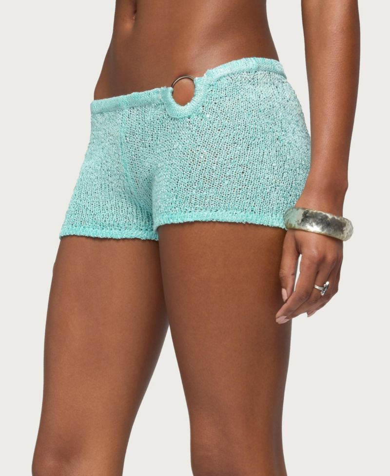 Women's Sarina Sequin Knit Micro Shorts