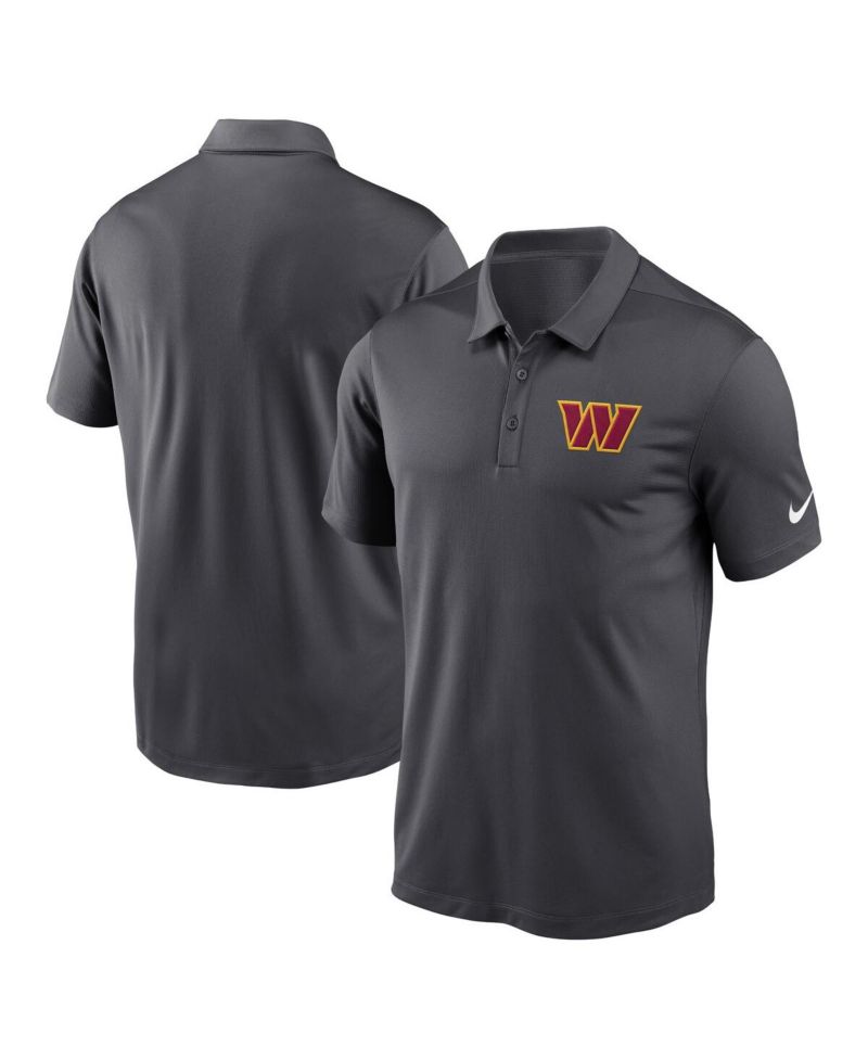 Men's Anthracite Washington Commanders Franchise Performance Polo