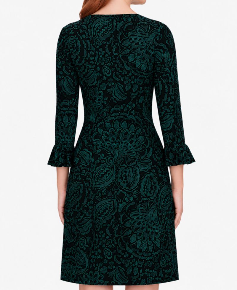Petite Long-Sleeve Jersey Shift Dress