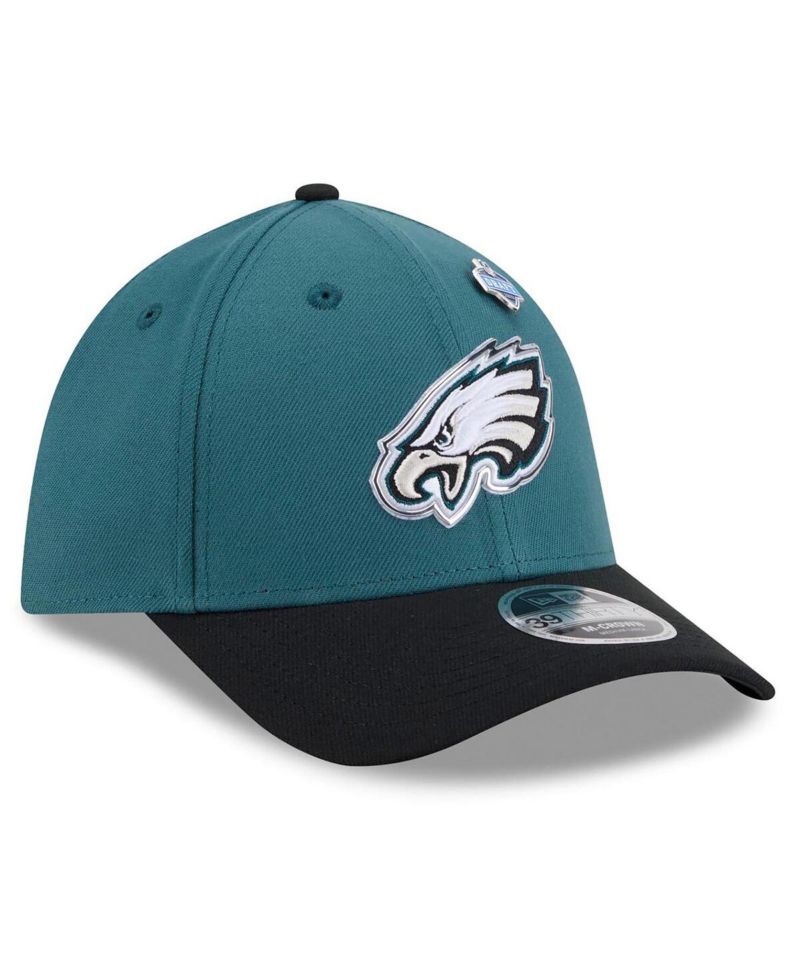 Men's Midnight Green/Black Philadelphia Eagles 2026 NFL Draft 39THIRTY M-Crown Flex Hat