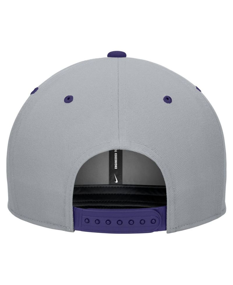 Men's White/Gray TCU Horned Frogs Pro Performance Snapback Hat