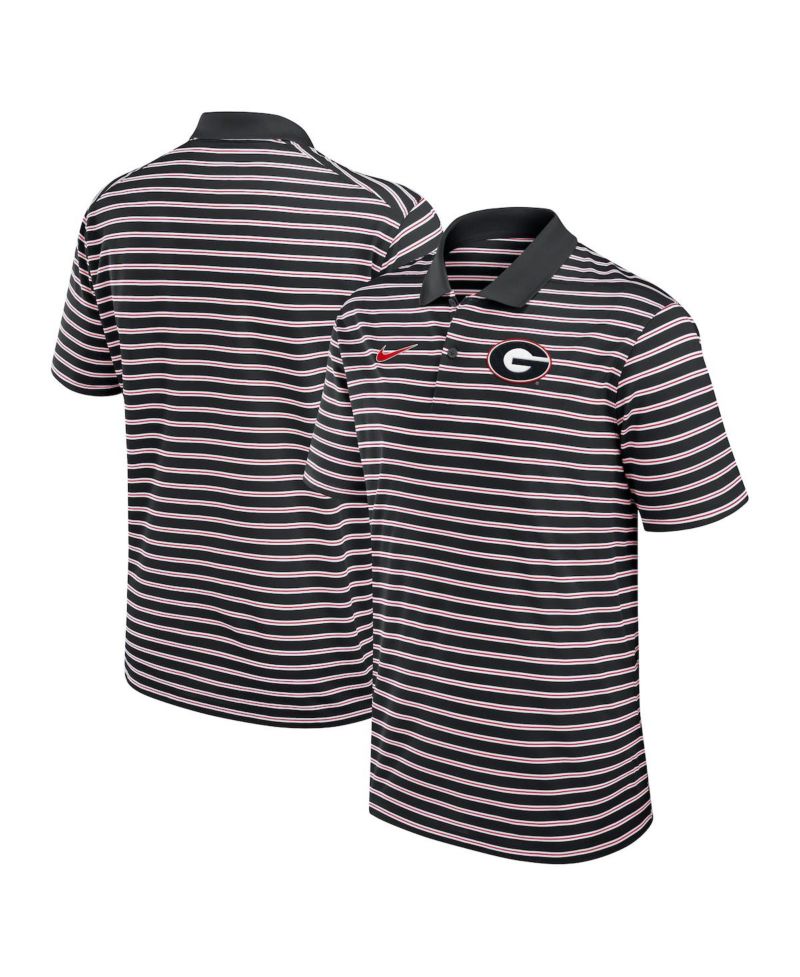 Men's Georgia Bulldogs Primetime Victory Striped Performance Polo