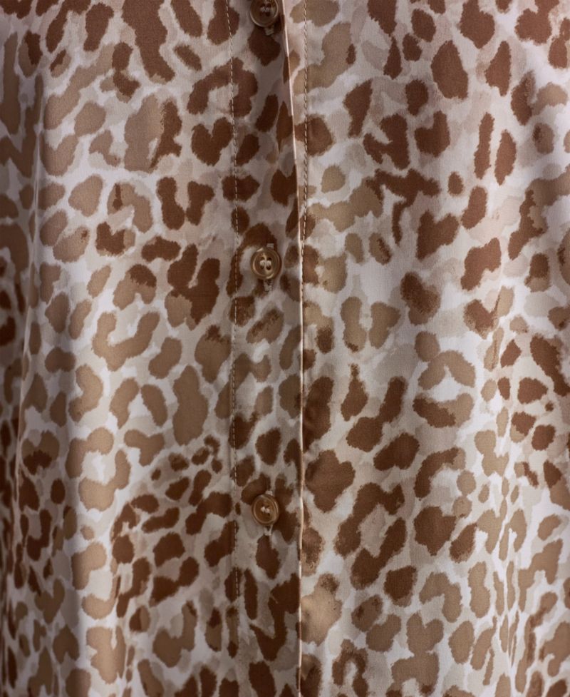 Women's Collared Long-Sleeve Blouse