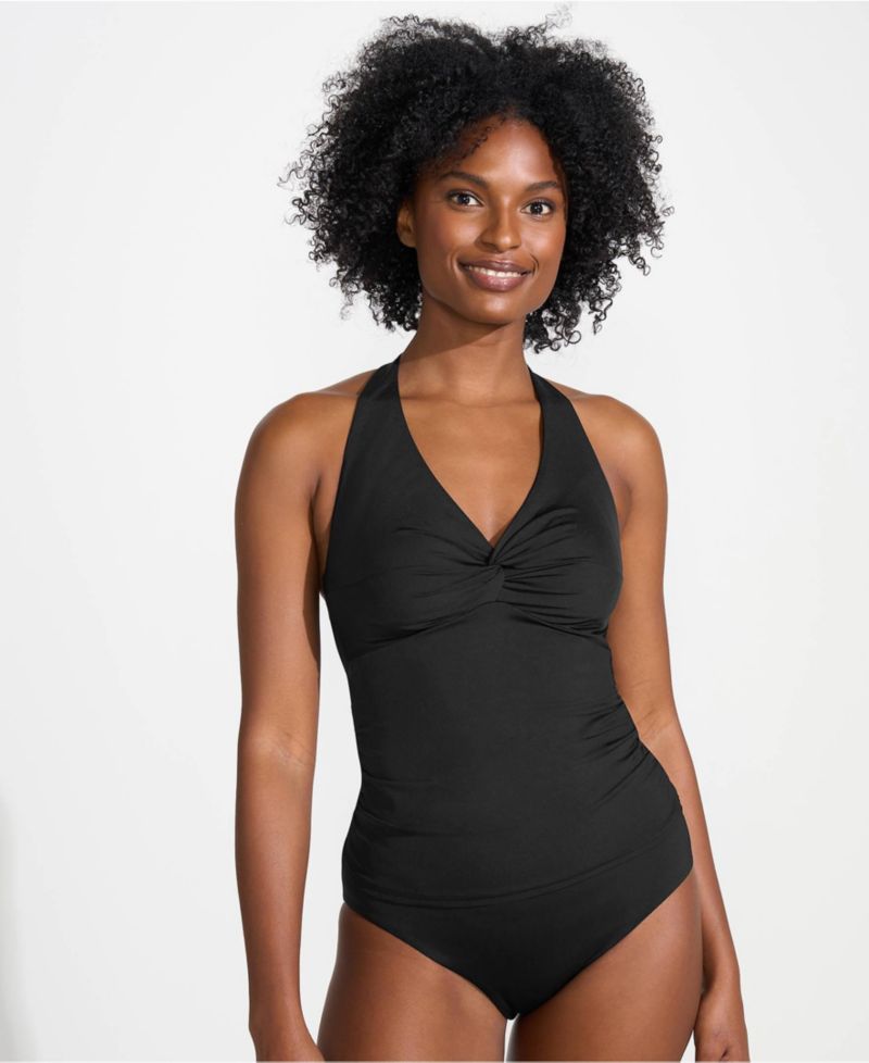 Women's Twist Halter Tankini Top