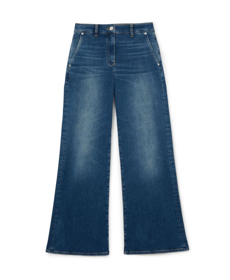 Petite Addie High-Waisted Wide-Leg Jeans