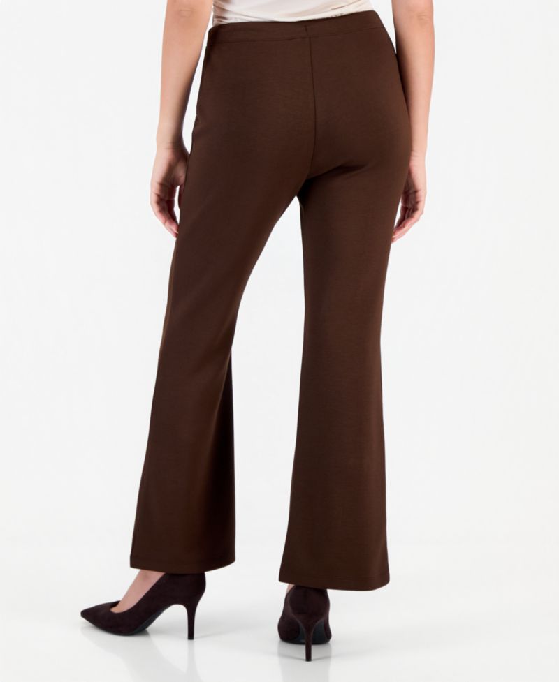 Petite High-Rise Drawstring Flare Sweatpants