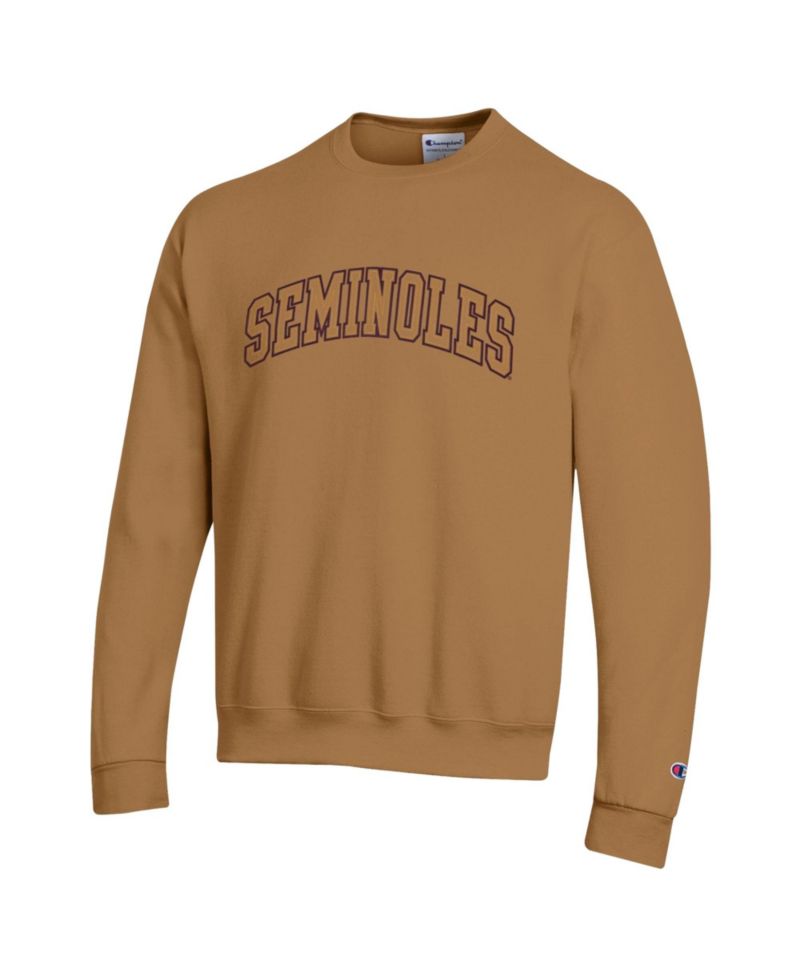 Men's Brown Florida State Seminoles Latte Fleece Sweatshirt