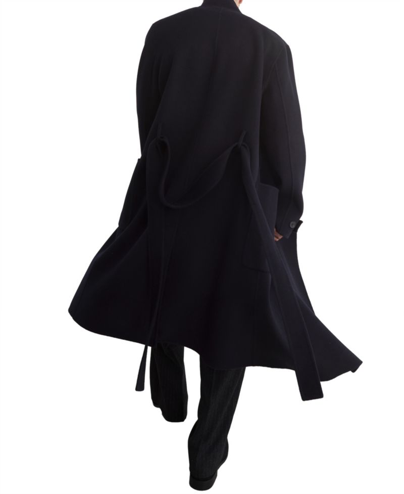 Men's Selation Wool-Blend Blindseam Belted Overcoat