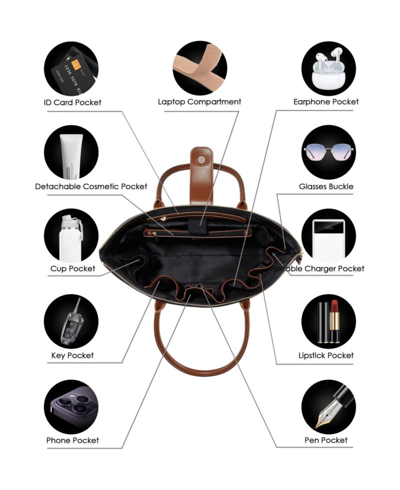 Women's Tote Nylon Top Zip Medium Lifestyle Bag - Bags for Women by Eve Victoria Hyde