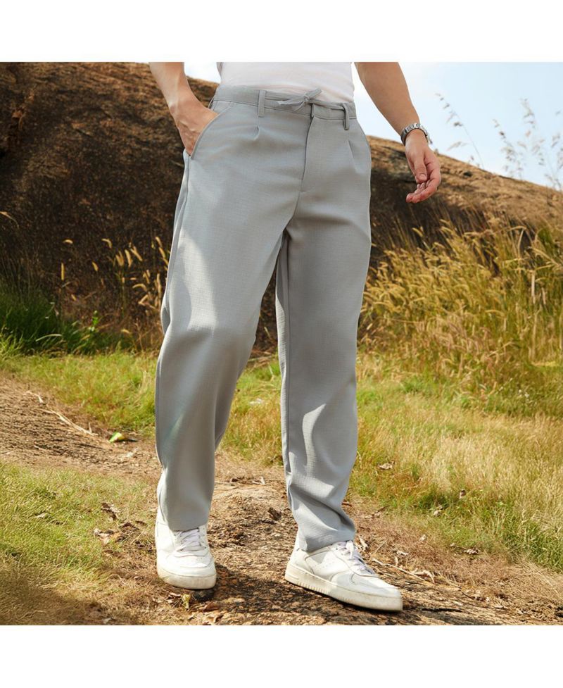 Men's Cloud Grey Tailored Trousers