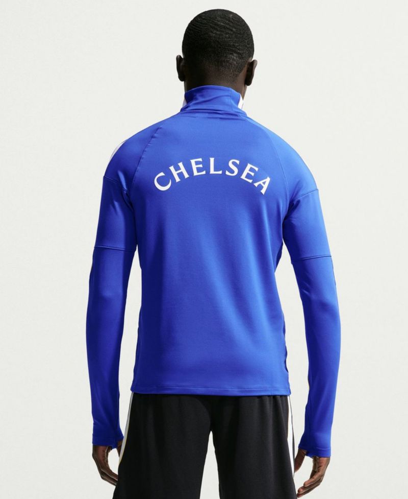 Men's Blue Chelsea 2026/27 Strike Dri-FIT Long Sleeve Quarter-Zip Drill Jersey