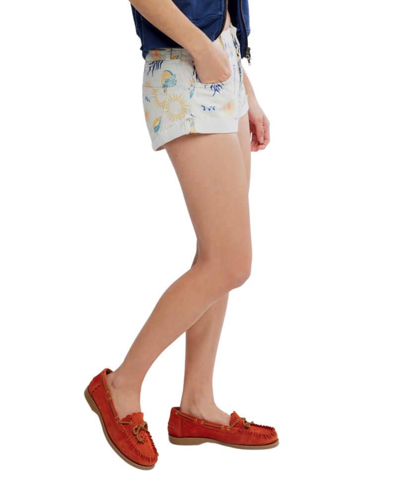 Women's Mid-Rise Printed Shorts