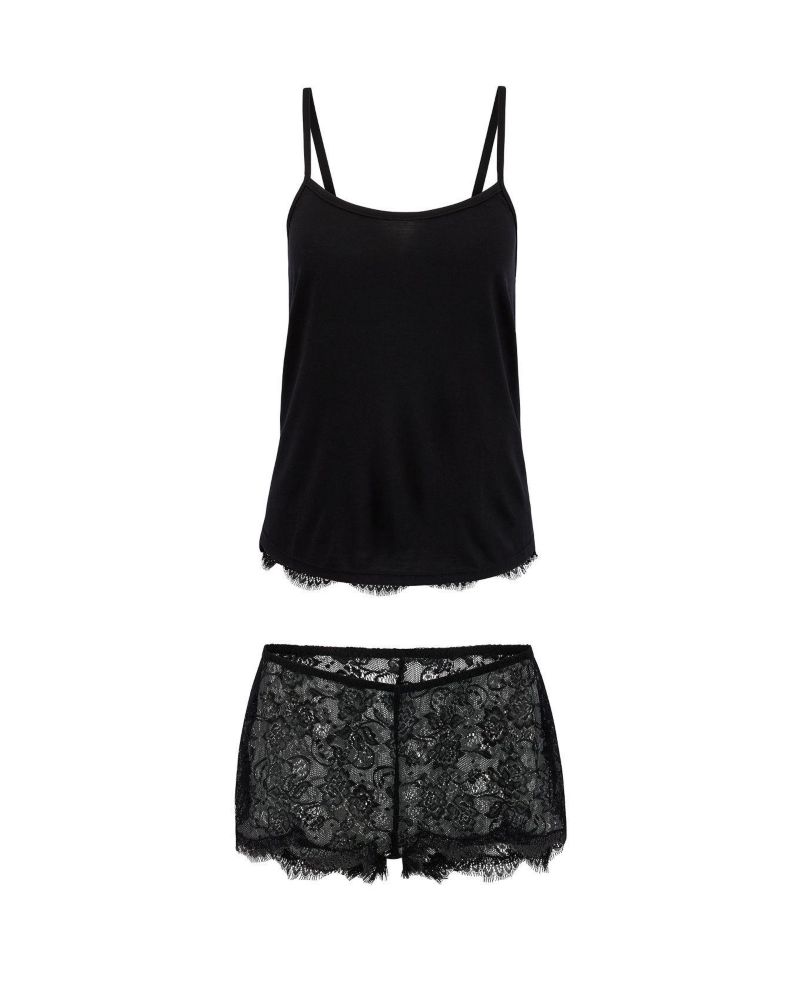 Plus Size Regin Cami and Shorts Set Lingerie