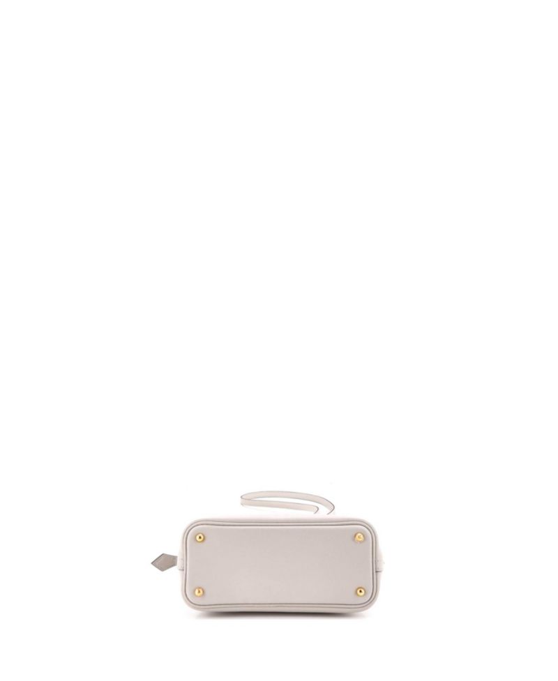 HERM&Eacute;S Mini Bolide 1923 Crossbody Top Handle Leather Shoulder Bag