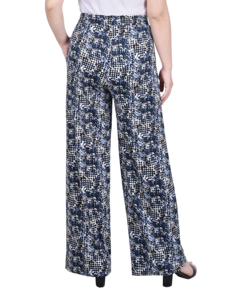Petite Wide Leg Pull On Pants