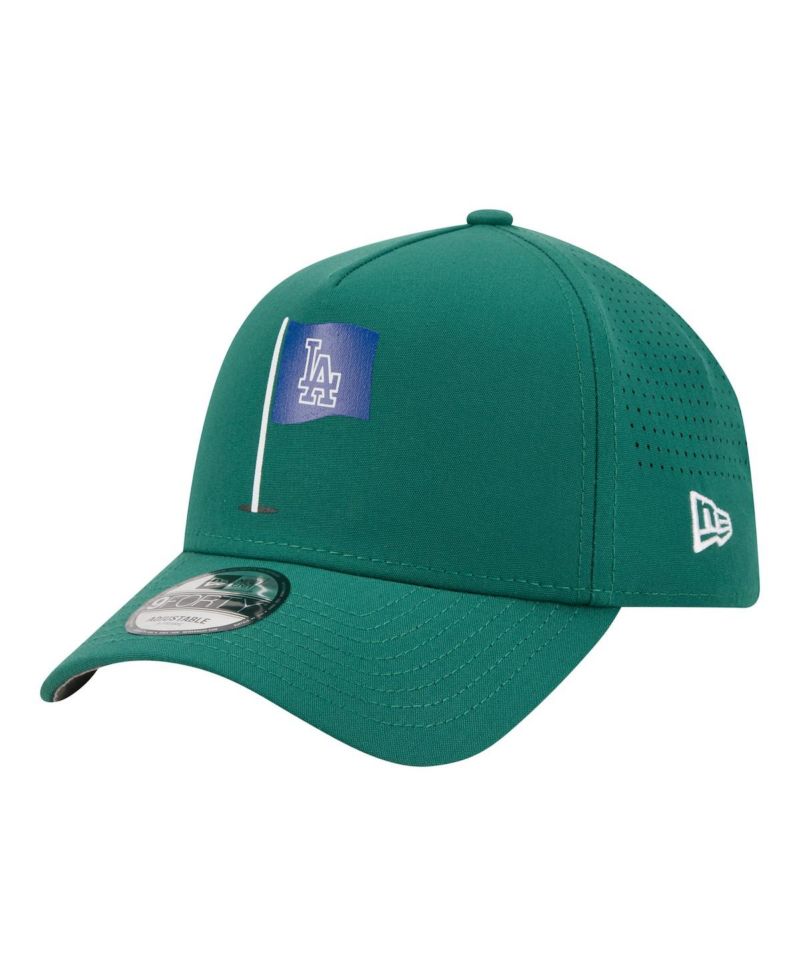 Men's Green Los Angeles Dodgers Pin Seeker 9FORTY A-Frame Adjustable Hat
