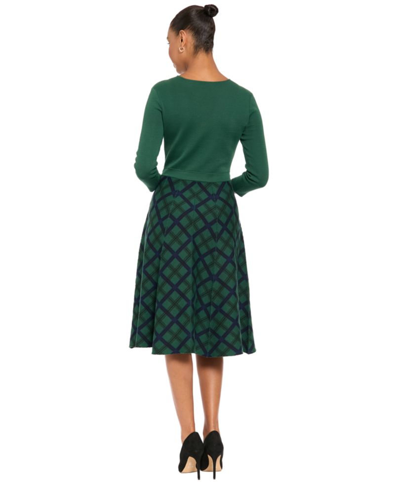 Women's A-Line Midi Sweater Dress