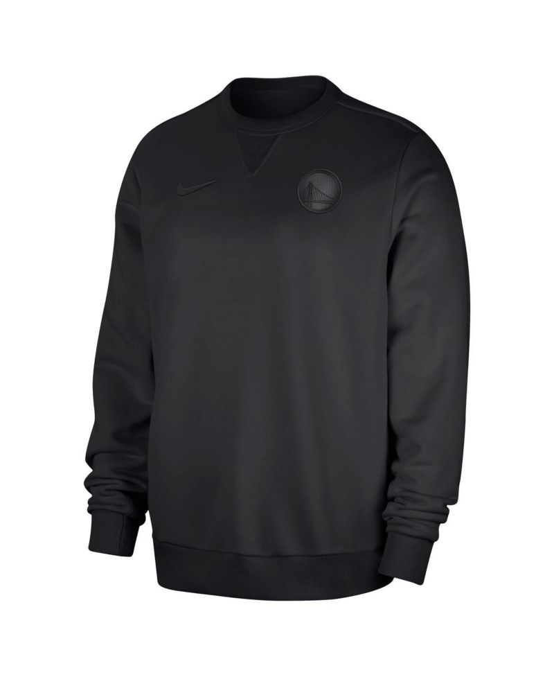 Men's Black Golden State Warriors Authentic Standard Issue Travel Performance Pullover Sweatshirt