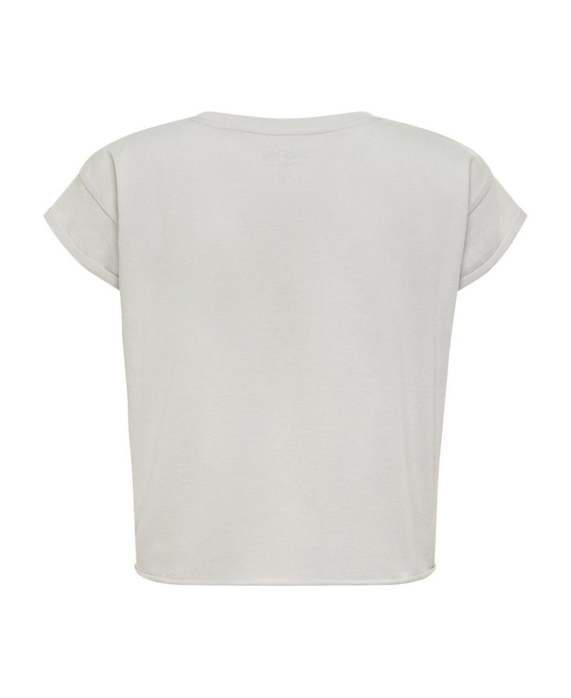 Women's Gray Los Angeles Lakers Cropped Genuine Issue Collection Alana T-Shirt