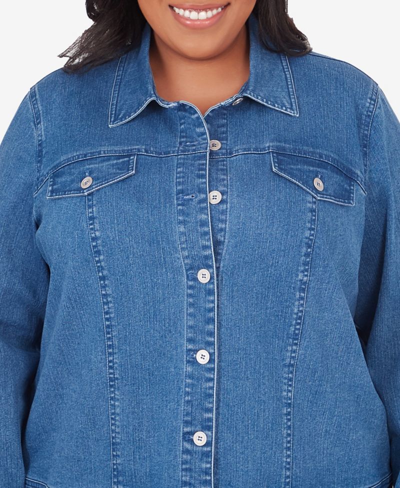 Plus Size Fit Denim Jacket