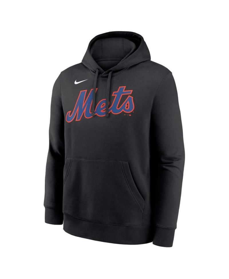 Men's Francisco Lindor Black New York Mets Player Name & Number Club Pullover Hoodie