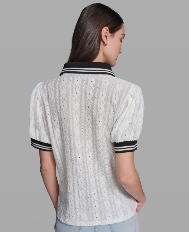 Women's Collared Short-Sleeve Top