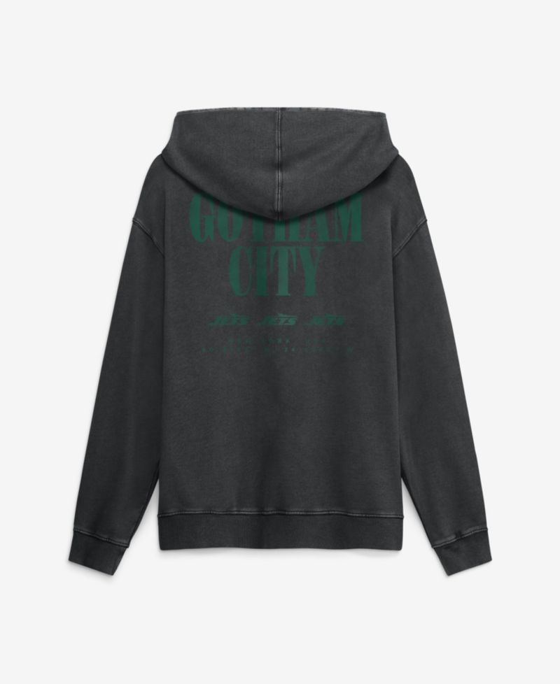 Men's Black New York Jets Relaxed Intense Rivalry French Terry Hoodie