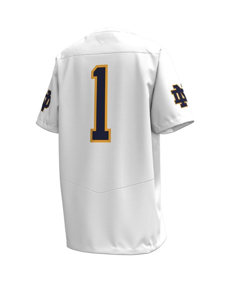 Big Boys and Girls White Notre Dame Fighting Irish Replica Football Jersey