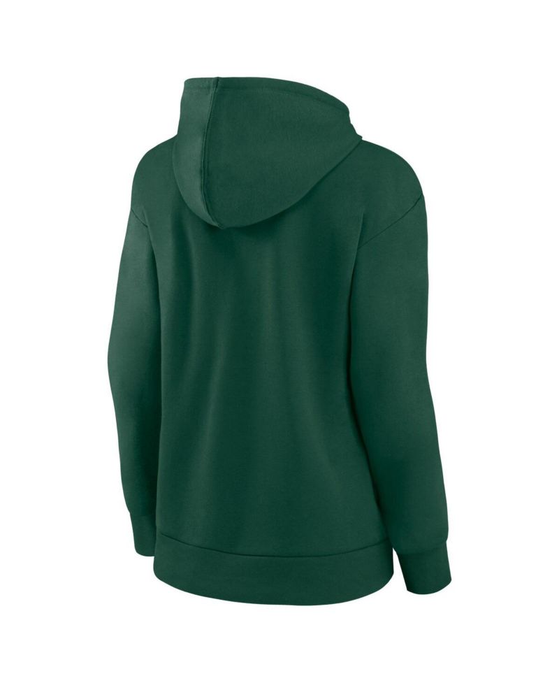 Women's Green Michigan State Spartans Basic Arch Pullover Hoodie