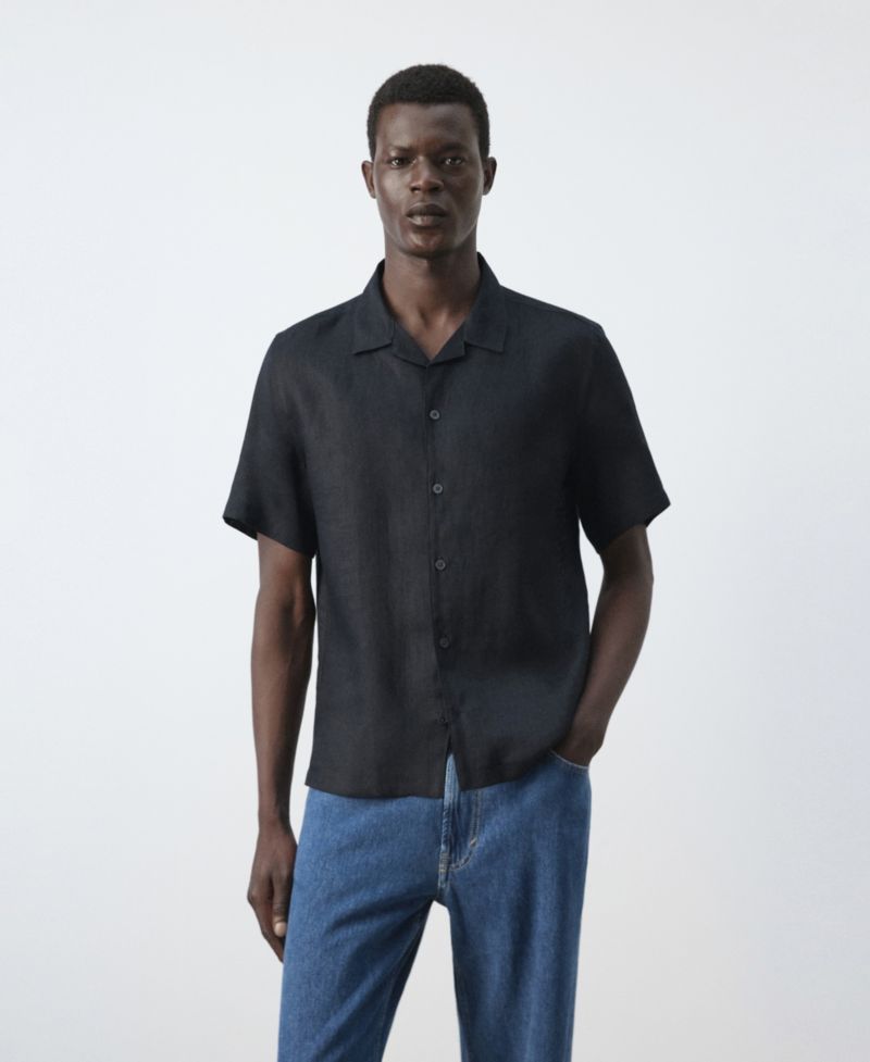 Men's Regular-Fit Linen Shirt