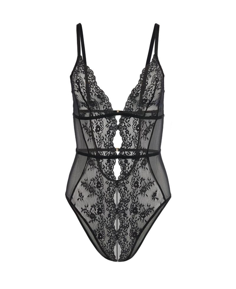 Women's Crotchless Bodysuit Lingerie
