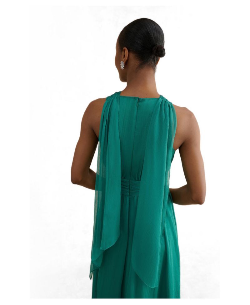 Women's Loren Jacquard Long Sleeve Midi Dress