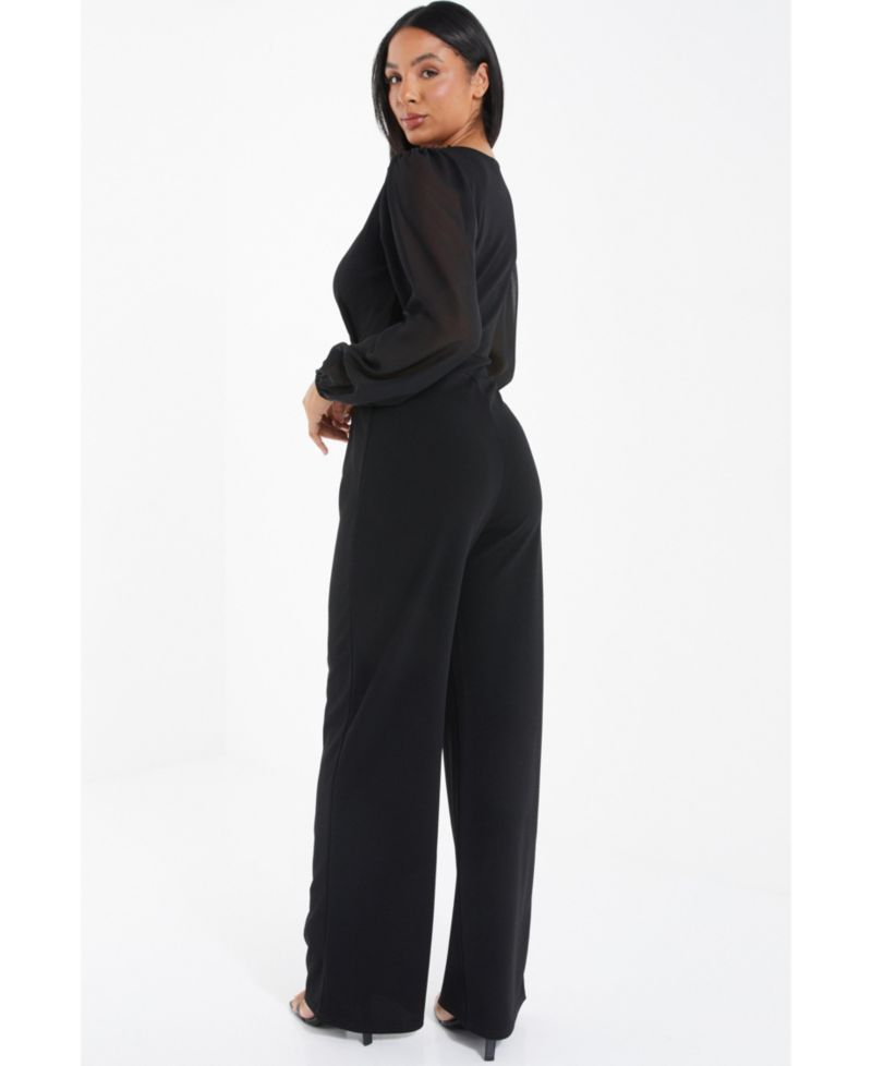 Women's Chiffon Palazzo Jumpsuit