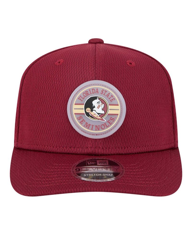 Men's Garnet Florida State Seminoles Patched 9SEVENTY Stretch-Snap Adjustable Hat