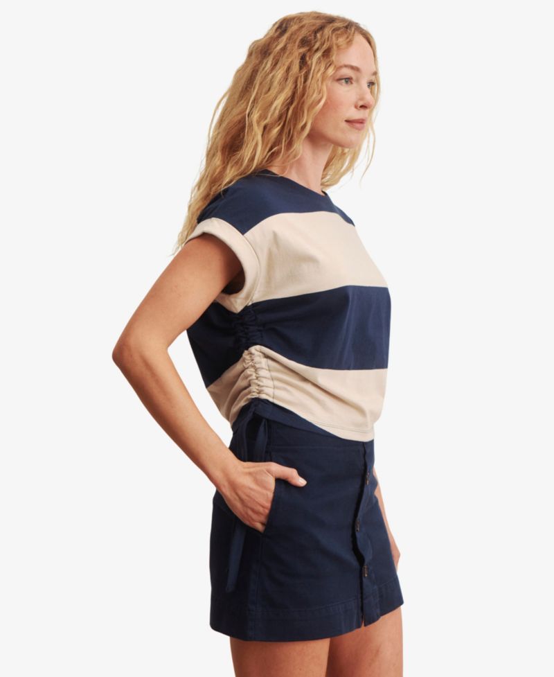 Women's Ruched Crewneck T-Shirt