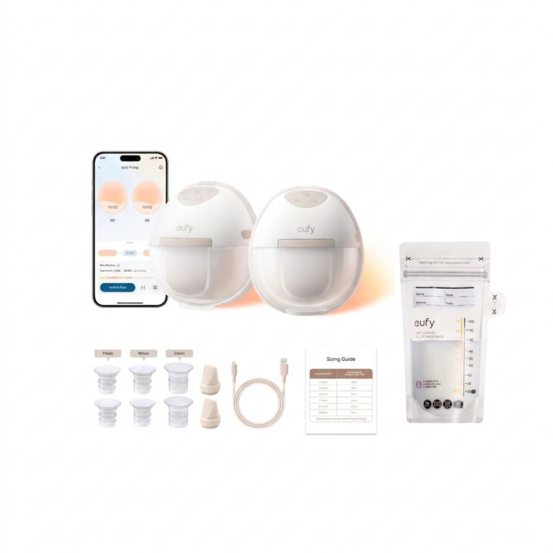 Security Wearable Breast Pump E20 with Milk Storage Bag (120 Pieces)