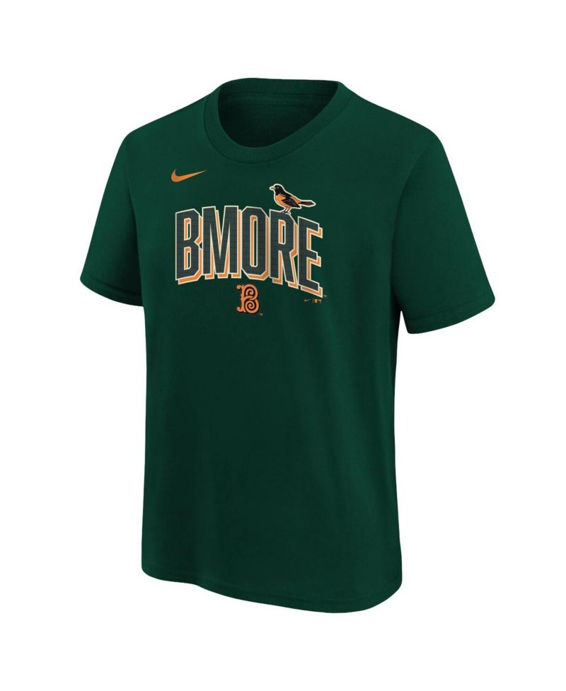Big Boys and Girls Green Baltimore Orioles 2026 City Connect Wordmark T-Shirt