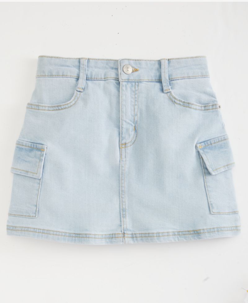 Girls' XS-XL Denim Cargo Skort