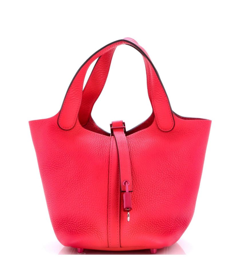 Pre-Owned Hermes PM Monochrome Picotin Lock Bag Clemence