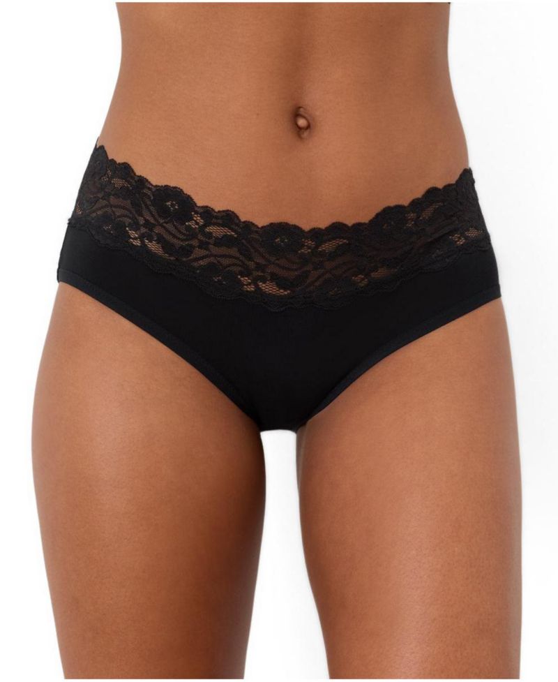Women's Lace Waist Brief 3-Pack Made with Organic Cotton